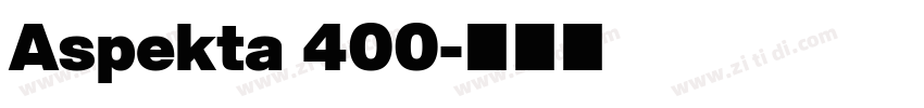 Aspekta 400字体转换